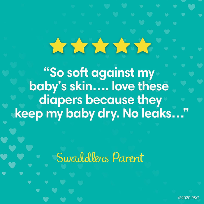 Diapers Size 1 (8-14 lbs) Newborn, 198 Count - Pampers Swaddlers Disposable Baby Diapers, ONE MONTH SUPPLY (Packaging May Vary)