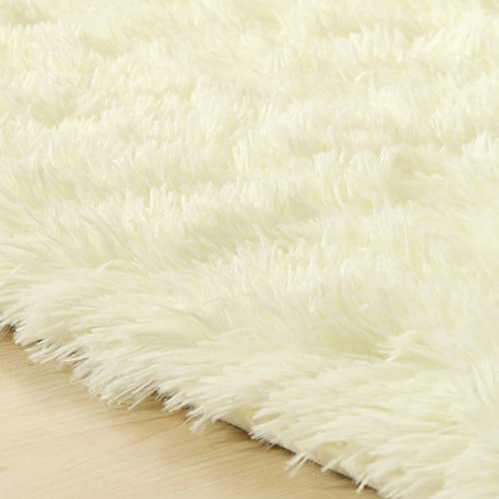 Modern Area Rugs Soft Decor Rug for Bedroom Living Room Nursery Floor Fluffy Shag Collection Rug Plush Fuzzy Shaggy Throw Rug Washable Faux Sheepskin Fur Mats Multi Colored Accent Rug Carpet Beige 2x3