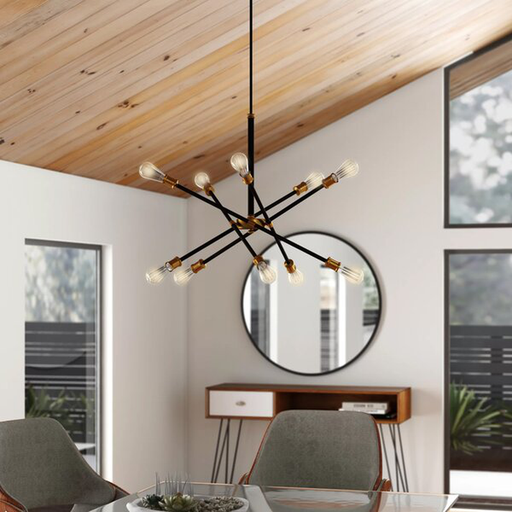 Waycross 10 - Light Unique Modern Linear Chandelier