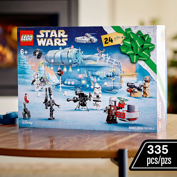 LEGO Star Wars Advent Calendar 75307 Awesome Toy Building Kit for Kids with 7 Popular Characters and 17 Mini Builds; New 2021 (335 Pieces)