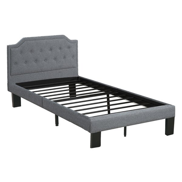 Alpharetta Twin Tufted Upholstered Low Profile Platform Bed