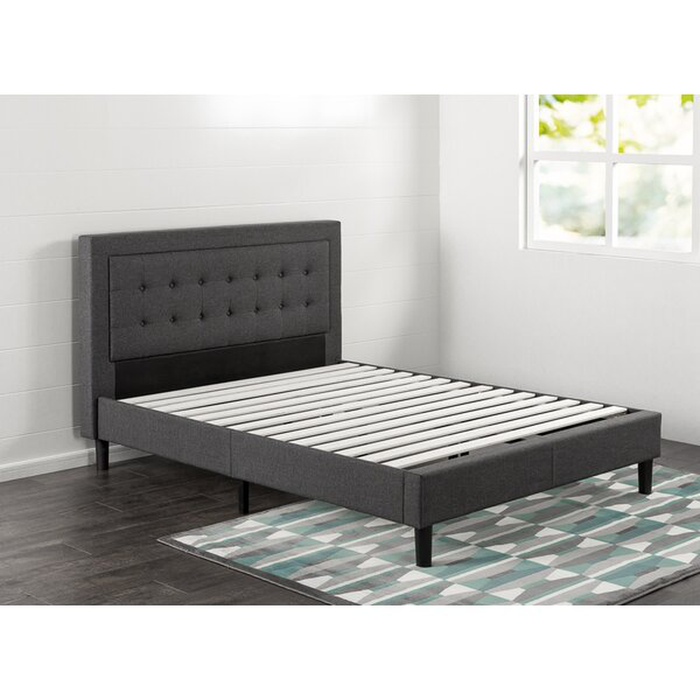 Vannatta Tufted Upholstered Low Profile Platform Bed