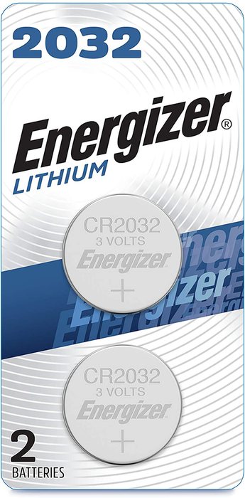 Energizer 2032 Batteries 3V Lithium, (2 Battery Count) Replaces BR2032, DL2032, ECR2032