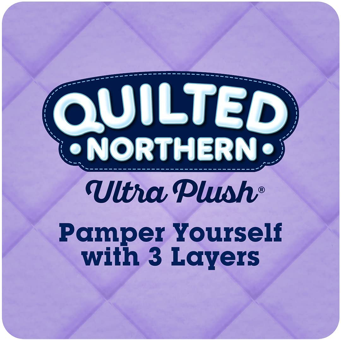 Quilted Northern Ultra Plush 3-ply Toilet Paper, Mega Rolls, 6 Count (Pack of 1)