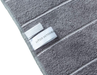 Microfiber Kitchen Towels - Super Absorbent, Soft and Solid Color Dish Towels, 8 Pack (Stripe Designed Grey and White Colors), 26 x 18 Inch