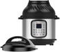 Instant Pot Duo Crisp 11-in-1 Electric Pressure Cooker with Air Fryer Lid, 8 Quart Stainless Steel/Black, Air Fry, Roast, Bake, Dehydrate, Slow Cook, Rice Cooker, Steamer, Sauté