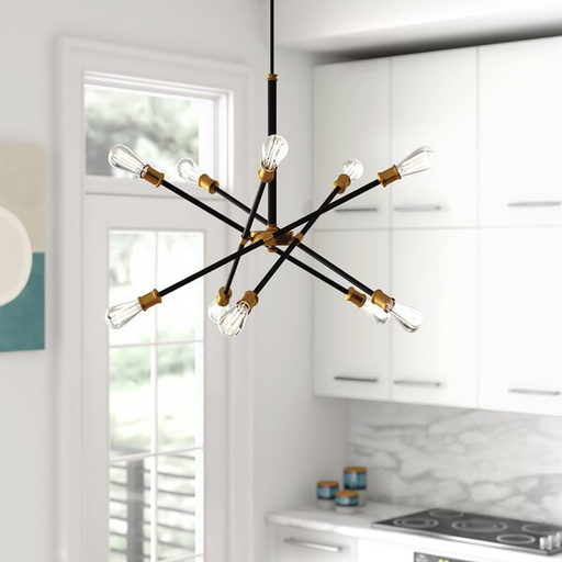 Waycross 10 - Light Unique Modern Linear Chandelier