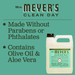 Mrs. Meyer's Clean Day Liquid Hand Soap Refill, Cruelty Free and Biodegradable Hand Wash Formula Made with Essential Oils, Basil Scent, 33 oz