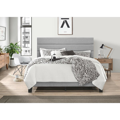 Larocco Upholstered Low Profile Platform Bed