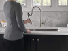 Peerless Single-Handle Kitchen Sink Faucet with Pull Down Sprayer and Soap Dispenser, Stainless P88103LF-SSSD-L