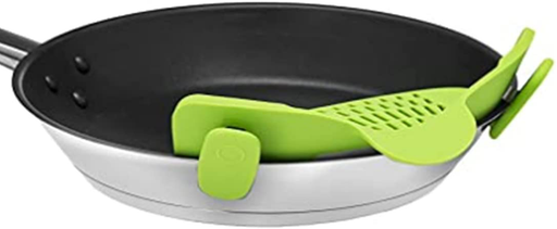 Kitchen Gizmo Snap N Strain Adjustable Silicone Clip On Strainer for Pots, Pans and Bowls - Lime Green