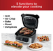 Ninja Foodi AG301 5-in-1 Indoor Electric Countertop Grill with 4-Quart Air Fryer, Roast, Bake, Dehydrate, and Cyclonic Grilling Technology