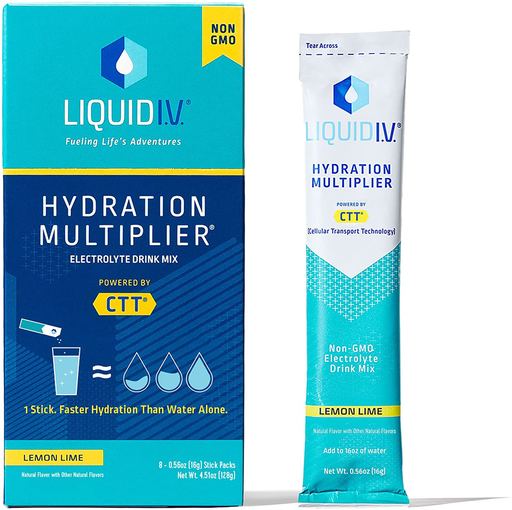 Liquid I.V. Hydration Multiplier - Lemon Lime - Hydration Powder Packets | Electrolyte Drink Mix | Easy Open Single-Serving Stick | Non-GMO