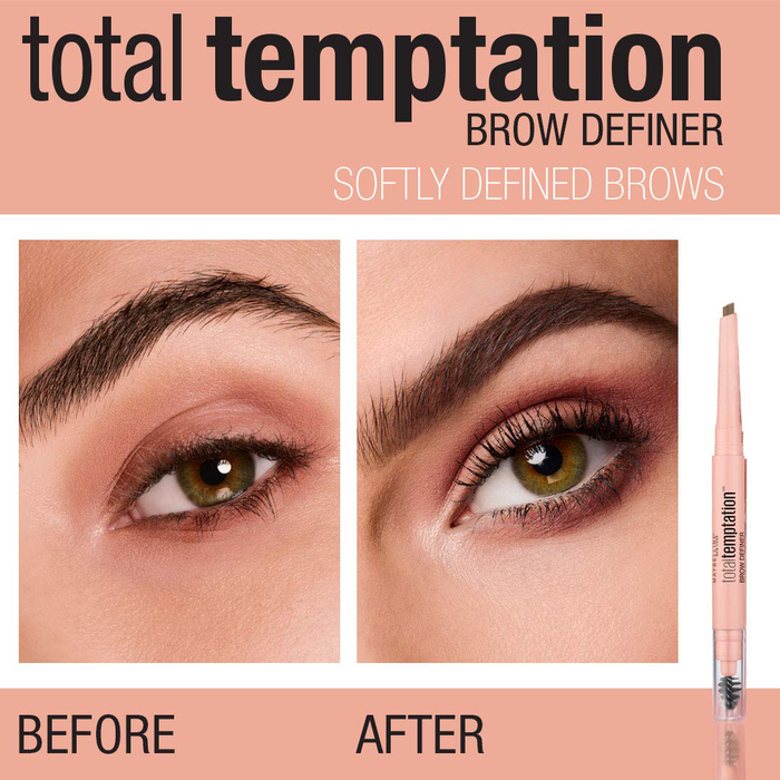 Maybelline Total Temptation Eyebrow Definer Pencil, Blonde, 1 Count