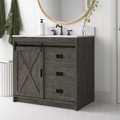 Jillian 35.8" Single Bathroom Vanity Set