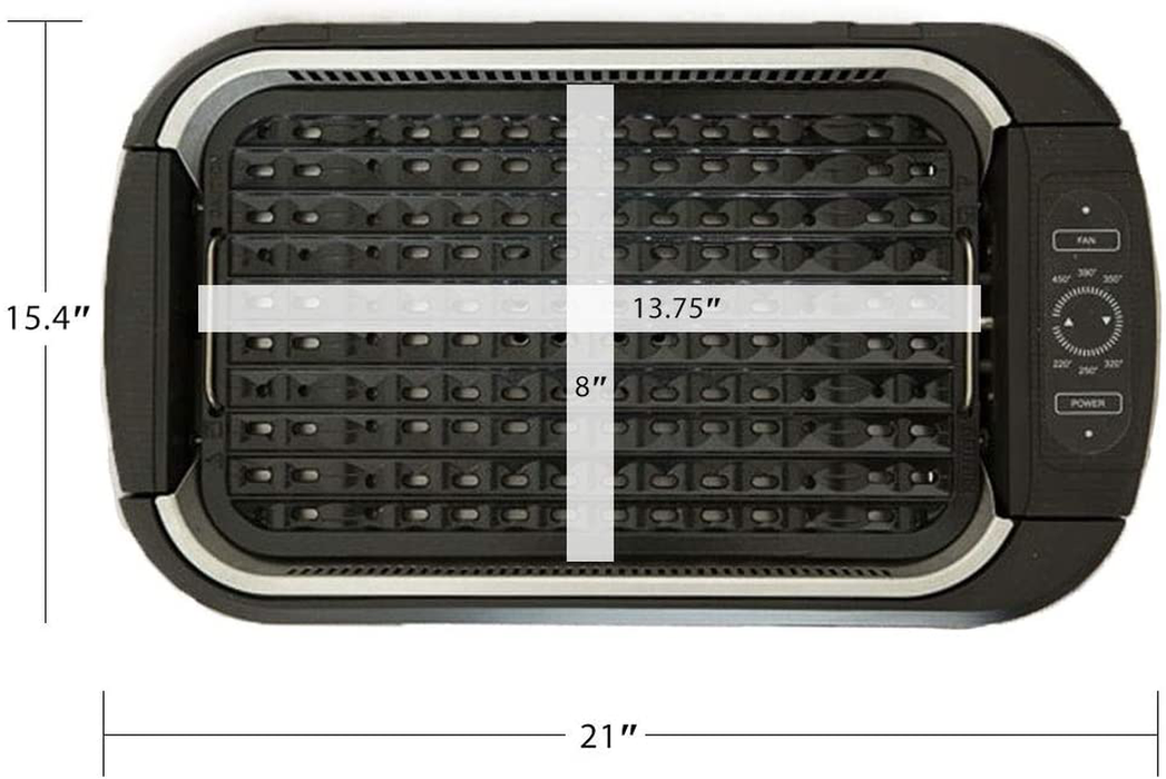  PowerXL Premium Indoor Electric Grill, Smokeless BBQ,  Multi-Purpose Countertop Griddle, Authentic Grill Marks, Dishwasher-Safe,  Non-Stick Coating, Rapid Heat: Home & Kitchen