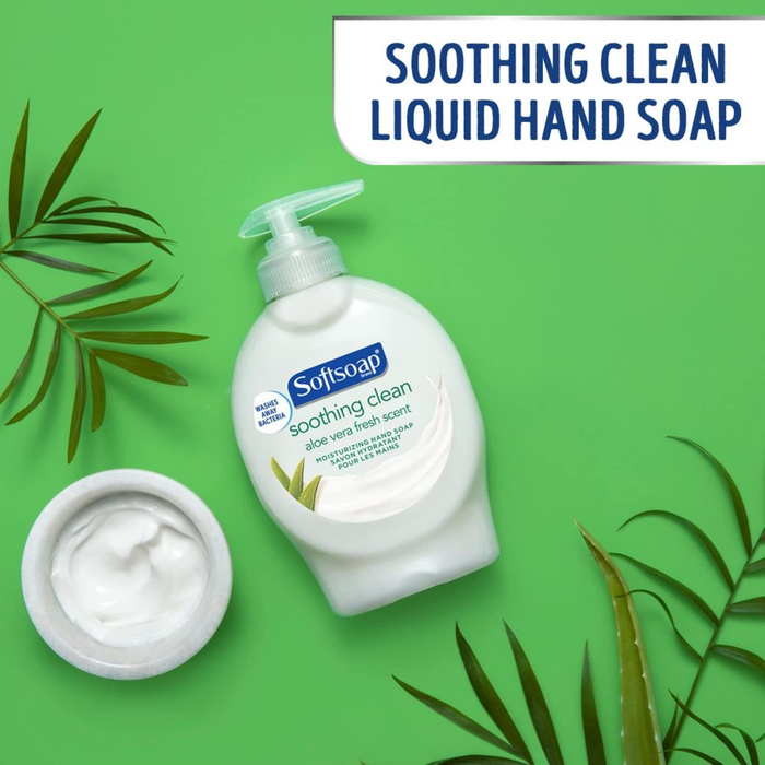 Softsoap Moisturizing Liquid Hand Soap, Soothing Clean Aloe Vera - 7.5 Fluid Ounces (6 Pack)