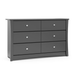 Crescent 6 Drawer Double Dresser