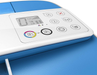 HP DeskJet 3755 Compact All-in-One Wireless Printer, HP Instant Ink, Works with Alexa - Blue Accent (J9V90A)