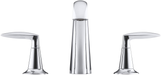 KOHLER Alteo 2-Handle Widespread Bathroom Faucet with Metal Drain Assembly in Polished Chrome, K-45102-4-CP