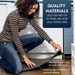Sky Solutions Anti Fatigue Mat - Cushioned 3/4 Inch Comfort Floor Mats for Kitchen, Office & Garage - Padded Pad for Office - Non Slip Foam Cushion for Standing Desk (20" x 39", Black)
