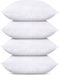 Utopia Bedding Throw Pillows Insert (Pack of 4, White) - 12 x 12 Inches Bed and Couch Pillows - Indoor Decorative Pillows