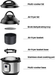 Instant Pot Duo Crisp 11-in-1 Electric Pressure Cooker with Air Fryer Lid, 8 Quart Stainless Steel/Black, Air Fry, Roast, Bake, Dehydrate, Slow Cook, Rice Cooker, Steamer, Sauté