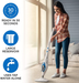 PurSteam Steam Mop Cleaner 10-in-1 with Convenient Detachable Handheld Unit, Laminate/Hardwood/Tiles/Carpet Kitchen - Garment - Clothes - Pet Friendly Steamer Whole House Multipurpose Use