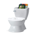 Summer My Size Potty with Transition Ring & Storage, Grey – Realistic Potty Training Toilet – Features Interactive Toilet Handle, Removable Potty Topper and Pot, Wipe Compartment, and Splash Guard