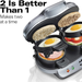 Hamilton Beach Dual Breakfast Sandwich Maker with Timer, Silver (25490A)