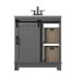 Braylen Sliding Barn Door 36" Single Bathroom Vanity Set