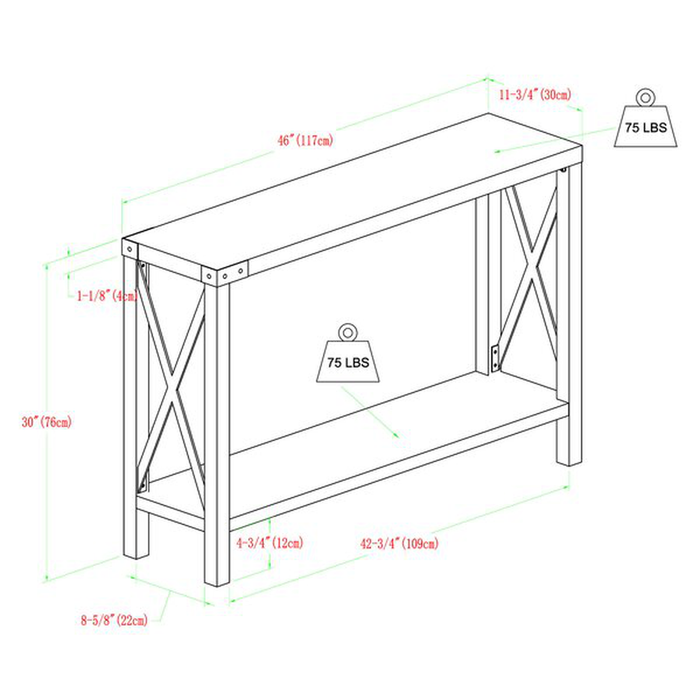 Arsenault 46'' Console Table