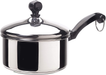 Farberware Classic Stainless Steel Sauce Pan/Saucepan with Lid, 1 Quart, Silver,50000