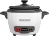 BLACK+DECKER Uncooked Rice Cooker, 3-cup, White