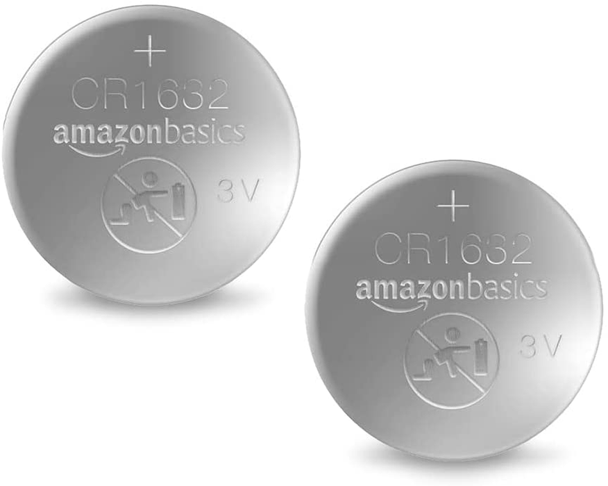 Amazon Basics 2 Pack CR1632 3 Volt Lithium Coin Cell Battery