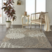 Weon Floral Gray/Beige Indoor / Outdoor Area Rug