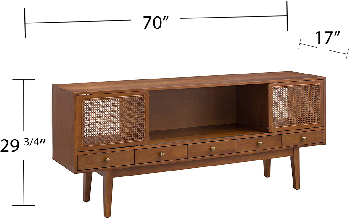 Southern Enterprises Simms Media console, Brown
