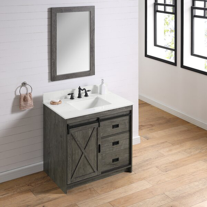 Jillian 35.8" Single Bathroom Vanity Set