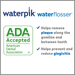 Waterpik Aquarius Water Flosser Professional For Teeth, Gums, Braces, Dental Care, Electric Power With 10 Settings, 7 Tips For Multiple Users And Needs, ADA Accepted, Black WP-662