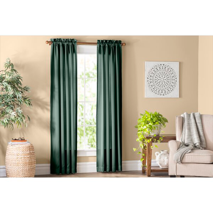 Wayfair Basics® Solid Color Room Darkening Thermal Rod Pocket Single Curtain Panel
