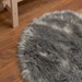 Dominick Handmade Shag Faux Sheepskin Gray Area Rug