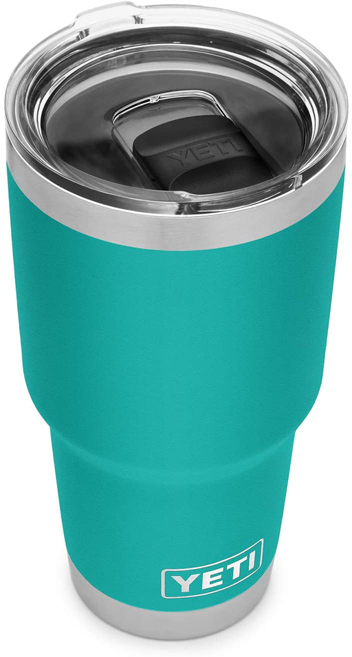 YETI Rambler 30 oz Tumbler, Stainless Steel, Vacuum Insulated with MagSlider Lid, Aquifer Blue