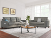 Belffin Sofa and Loveseat Sets 2 Piece Furniture Sofa Set for Living Room Couch Sofa Loveseat Set Grey