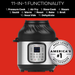 Instant Pot Duo Crisp 11-in-1 Electric Pressure Cooker with Air Fryer Lid, 8 Quart Stainless Steel/Black, Air Fry, Roast, Bake, Dehydrate, Slow Cook, Rice Cooker, Steamer, Sauté