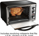 Hamilton Beach 31107D Convection Countertop Toaster Oven with Rotisserie, Extra-Large, Black and Stainless