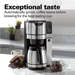 Hamilton Beach Programmable Coffee Maker with Built-in Auto-Rinsing Beans Grinder and Thermal Carafe, 10 Cups, Stainless Steel (45501)