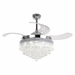 46'' Dever 4 - Blade LED Ceiling Fan with Remote Control and Light Kit Included