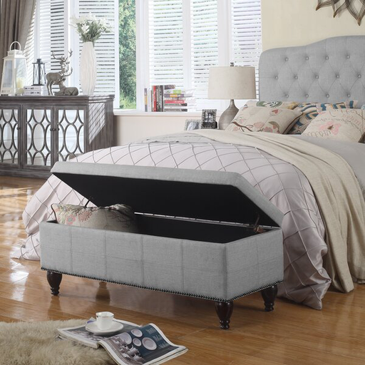 Mariposa Upholstered Flip Top Storage Bench