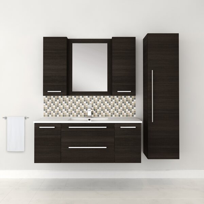 Akron 48" Wall-Mounted Single Bathroom Vanity Set