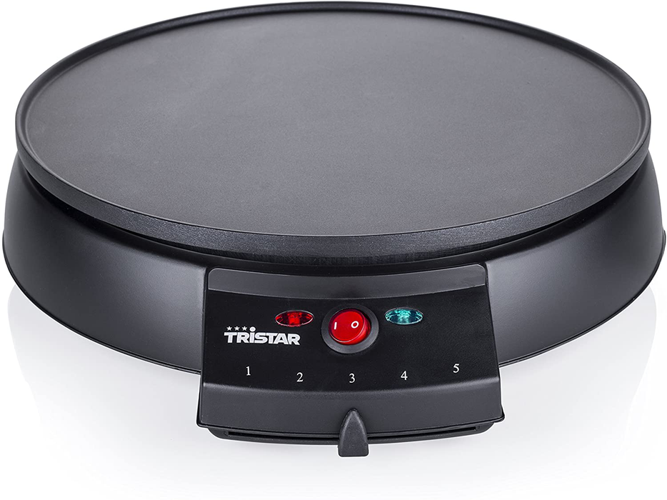 Tristar Crepe Maker 30 cm Diameter - Thermostat Function, Black